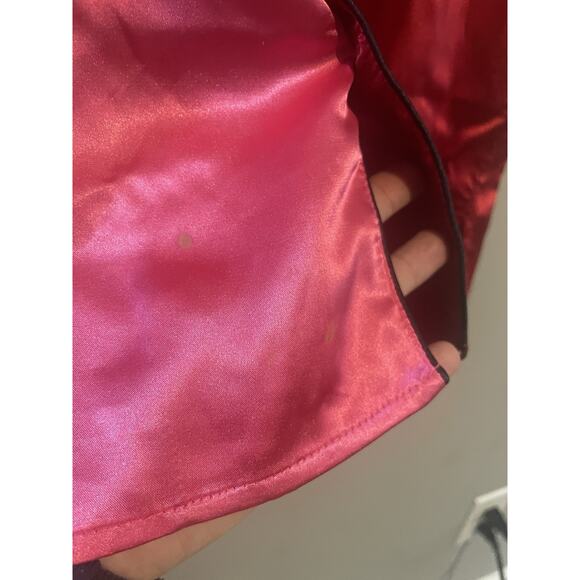 Chubbies Shirt Size L Pajama Top Lounge Sleep Red/ Pink Print - Picture 6 of 7